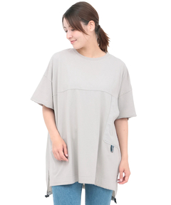 チチカカ |サイドポケット布帛切替プルオーバー(大きいサイズ)