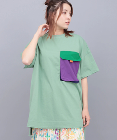 チチカカ |ナイロンビッグポケットTシャツ