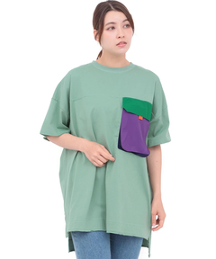 チチカカ |ナイロンビッグポケットTシャツ