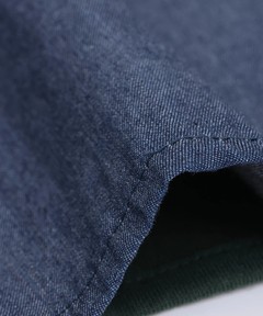 チチカカ |デニム切替ギャザースカート(大きいサイズ)