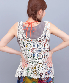 チチカカ |かぎ編み風刺繍ベスト