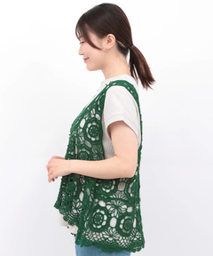 チチカカ |かぎ編み風刺繍ベスト