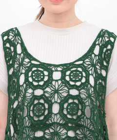 チチカカ |かぎ編み風刺繍ベスト