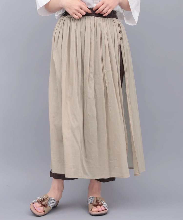 チチカカ |バイカラーパンツスカート