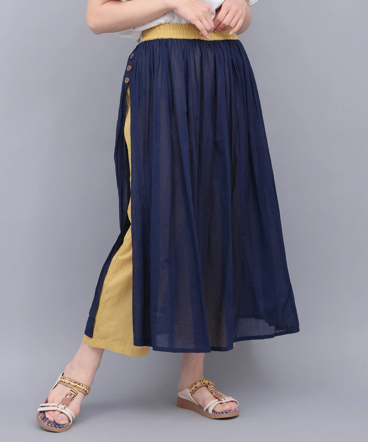 チチカカ |バイカラーパンツスカート
