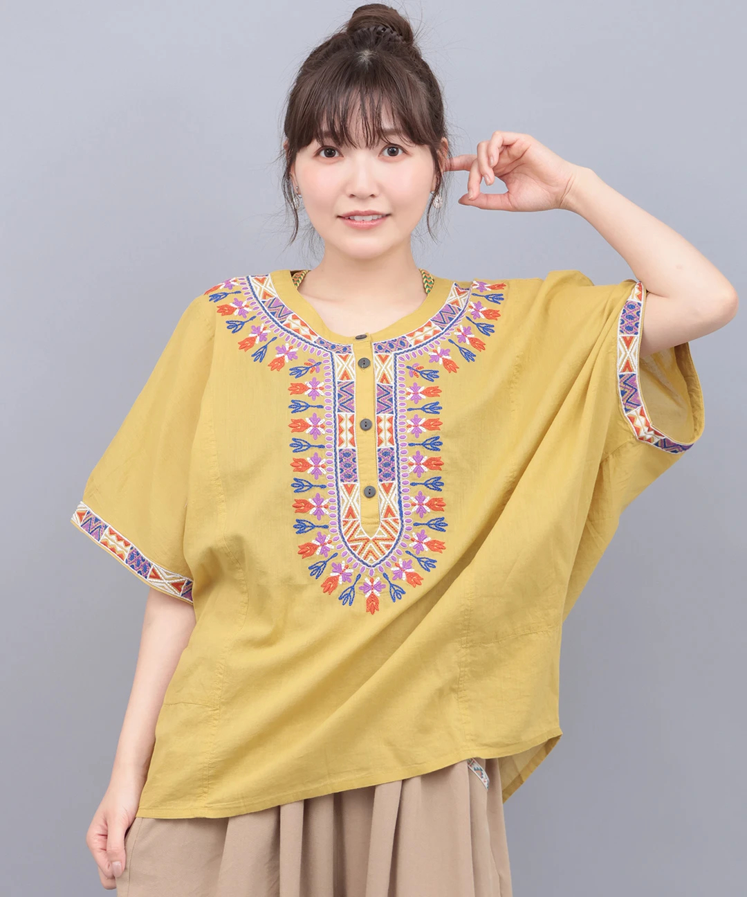 ダシキ刺繍プルオーバー / シャツ・ブラウス | エスニック