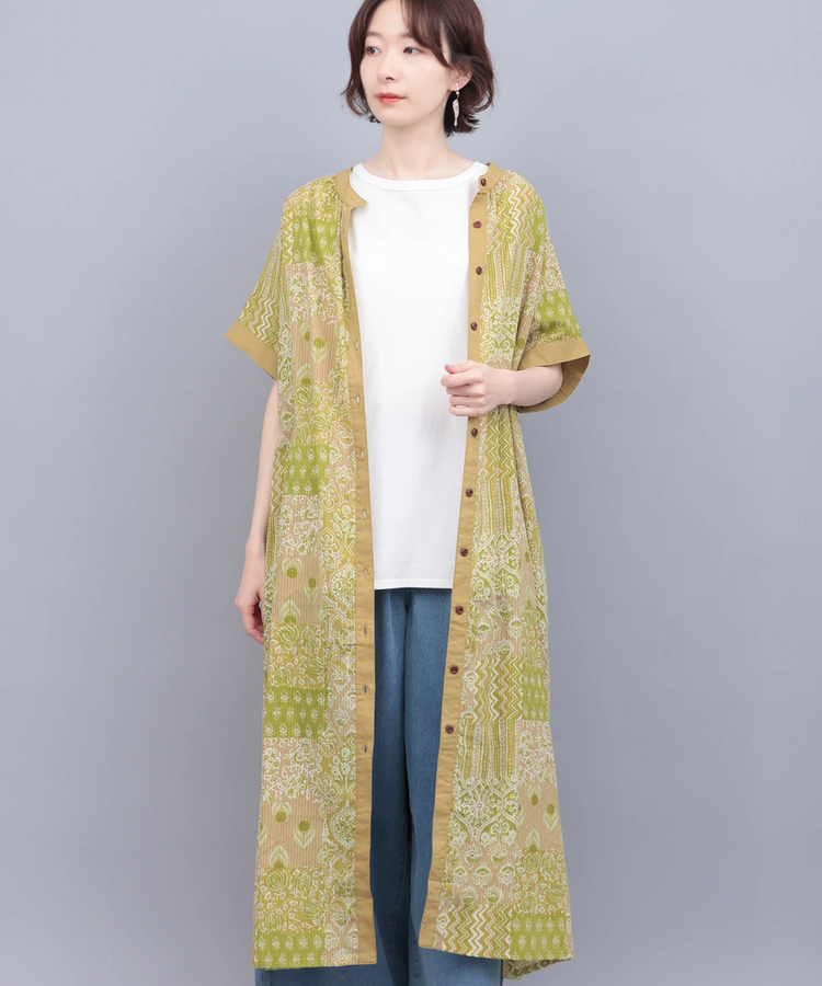 チチカカ |サシコ風パッチプリントワンピース