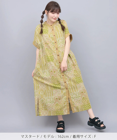 チチカカ |サシコ風パッチプリントワンピース