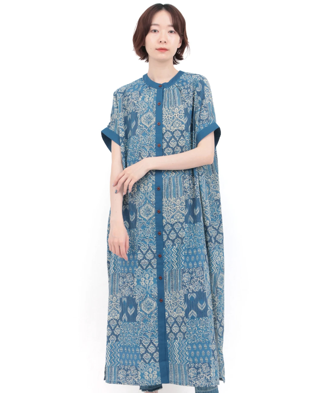 kabacoさま ワンピース 2025-26AW 尾を引き奏でる波紋のレースワンピース #hazama_fashion