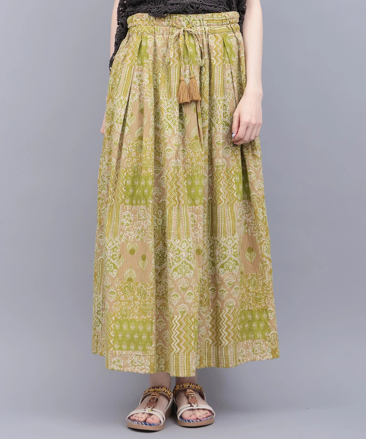 チチカカ |サシコ風パッチプリントスカート