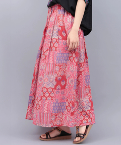 チチカカ |サシコ風パッチプリントスカート