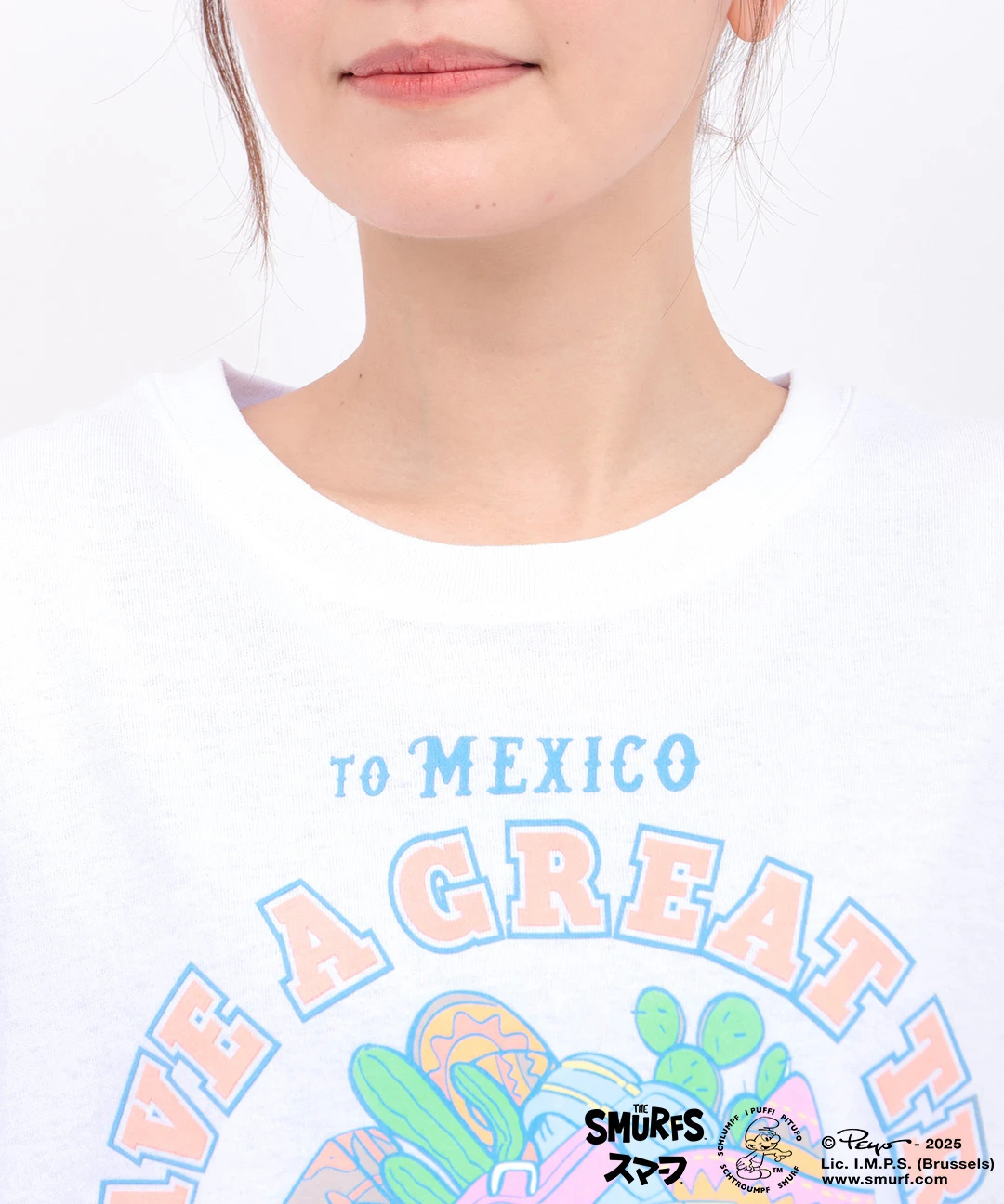 スマーフ コラボレーション メキシコバスプリントTシャツ / Tシャツ
