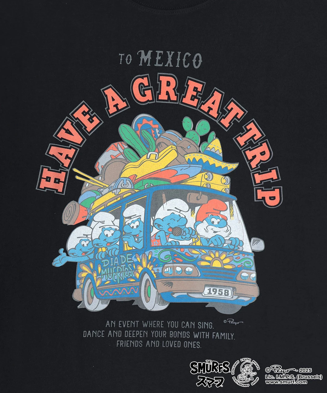 スマーフ コラボレーション メキシコバスプリントTシャツ / Tシャツ
