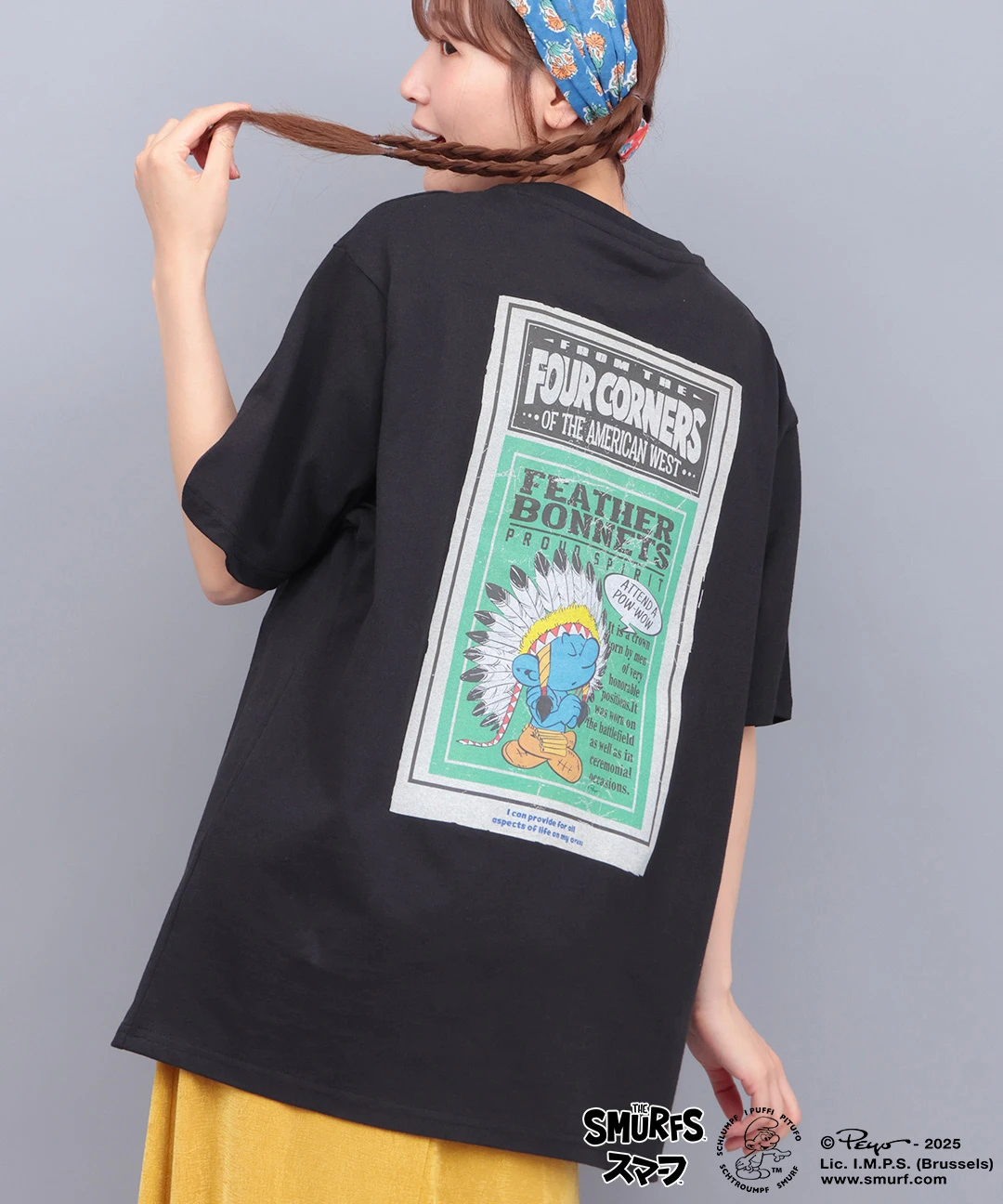 WIND AND SEA SMURFS TEE スマーフ リンガーTシャツ WIND AND SEA×Smurf/ウィンダンシー×スマーフ WDS-C-SMF-24-Q4