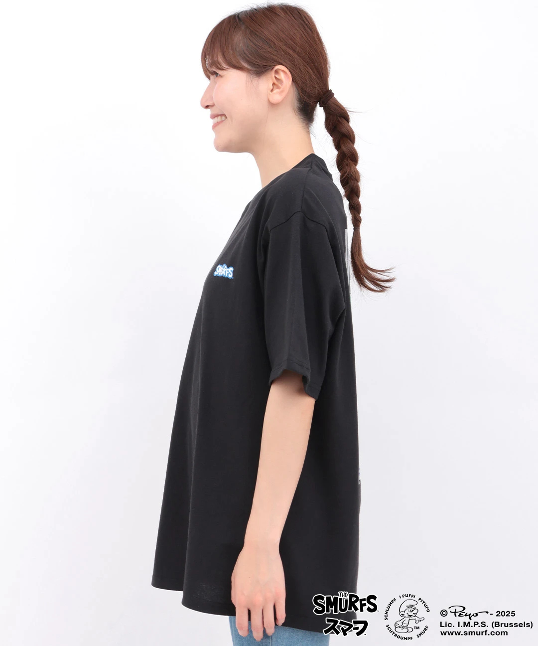 スマーフ コラボレーション ポスタープリントTシャツ / Tシャツ