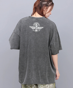 チチカカ |アシッドウォッシュカットオフTシャツ