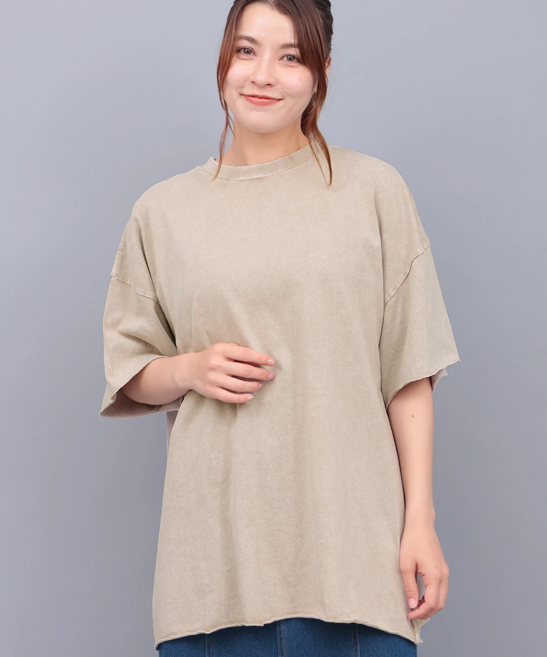 トップス Tica Tica アシッドウォッシュカットオフTシャツ / Tシャツ・カットソー