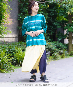 チチカカ |ロゴ刺繍タイダイTシャツ