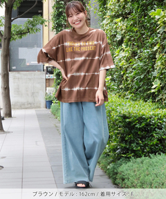 チチカカ |ロゴ刺繍タイダイTシャツ