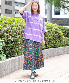 チチカカ |ロゴ刺繍タイダイTシャツ