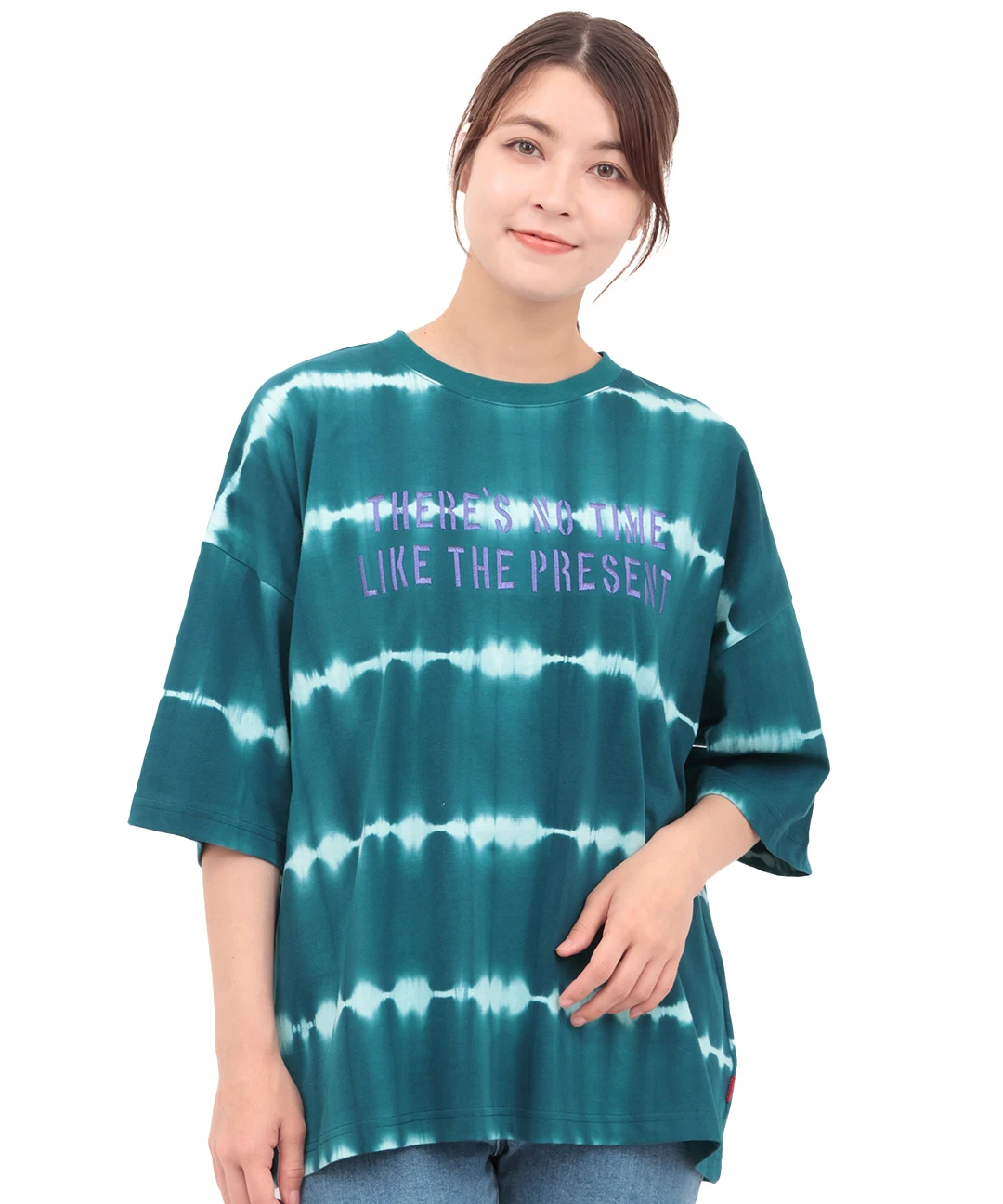 tシャツ ロゴ刺繍タイダイＴシャツ レディース ロゴ刺繍タイダイTシャツ / Tシャツ・カットソー | エスニック