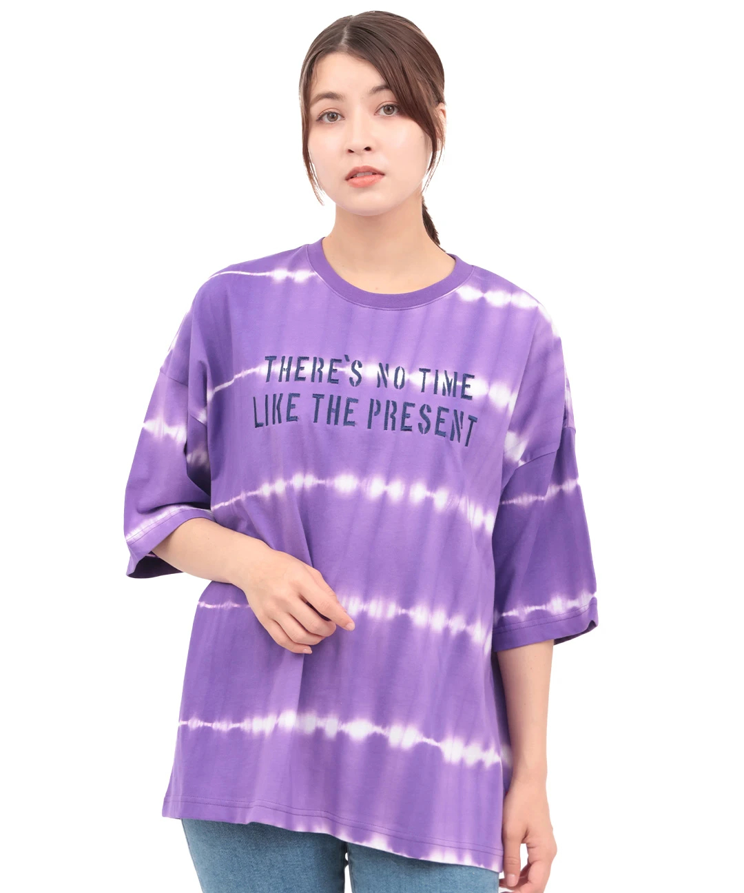 tシャツ ロゴ刺繍タイダイＴシャツ レディース ロゴ刺繍タイダイTシャツ / Tシャツ・カットソー | エスニック