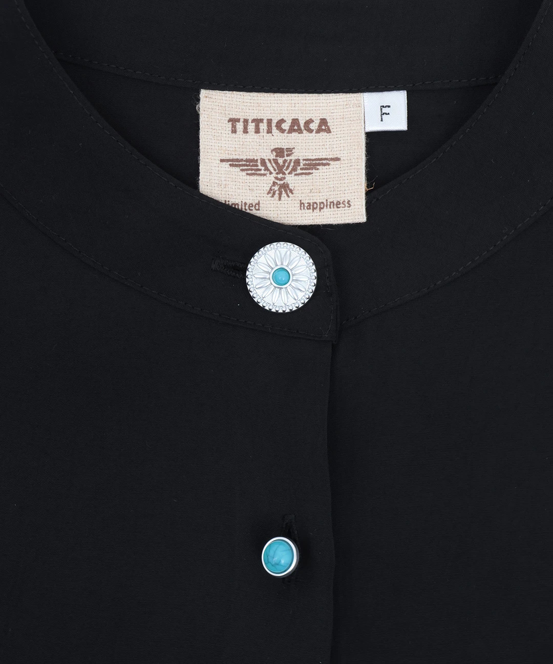 接触冷感コンチョボタンシャツ / シャツ・ブラウス | エスニック