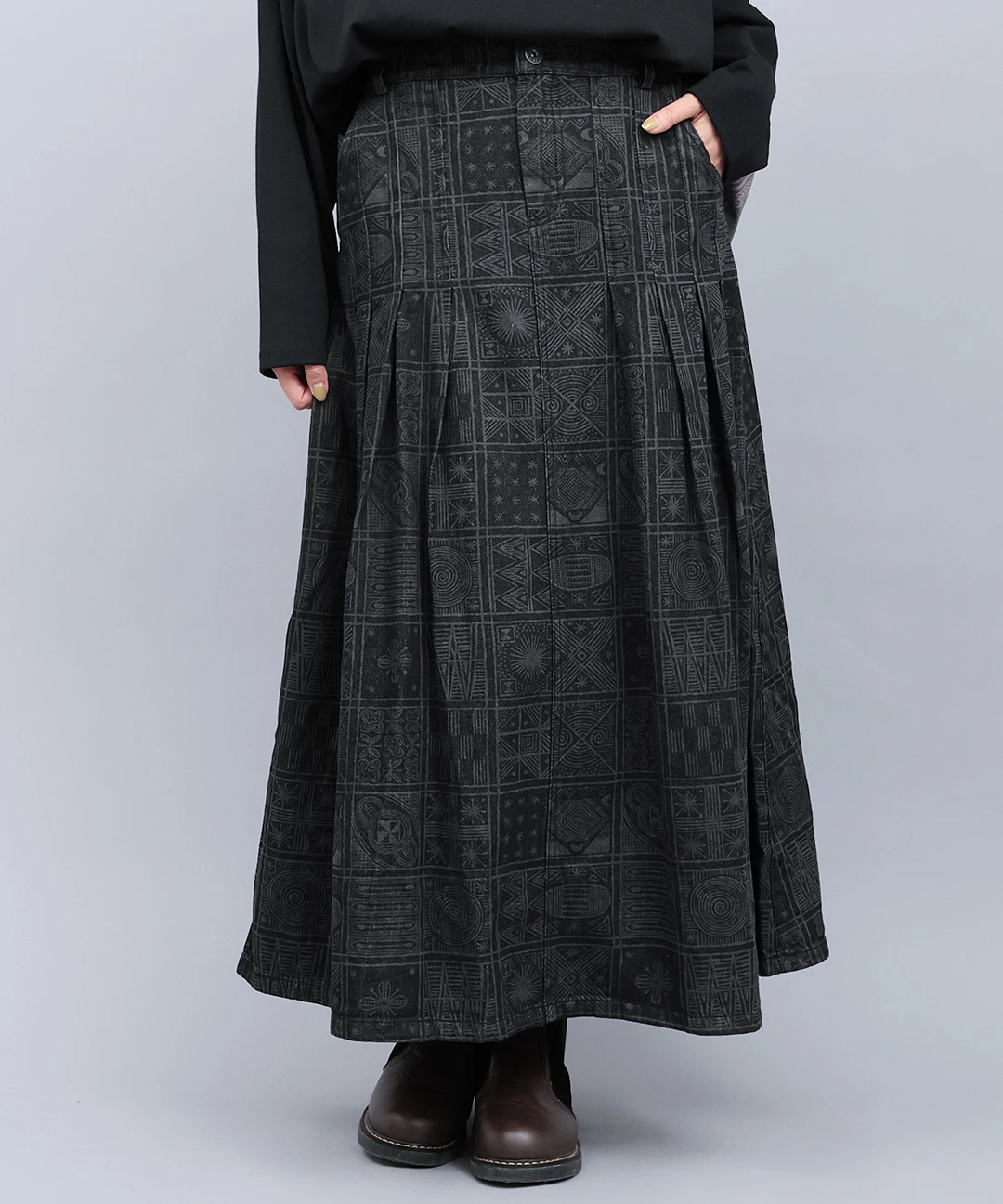 スカート アフリカン デニム 11725250092【メーカー直送：代金引換不可