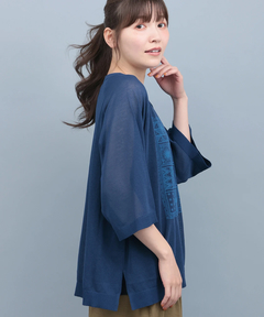 チチカカ |シアーニットインナー付プルオーバー