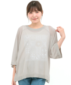 チチカカ |シアーニットインナー付プルオーバー