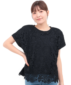 チチカカ |フラワーレース切替プルオーバー