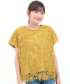 チチカカ |フラワーレース切替プルオーバー