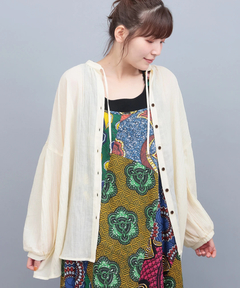 チチカカ |袖ボリュームシアーブラウス