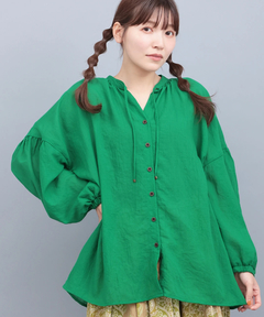 チチカカ |袖ボリュームシアーブラウス