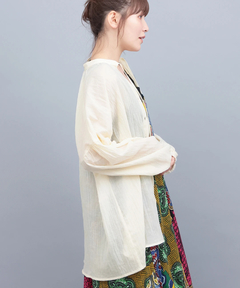 チチカカ |袖ボリュームシアーブラウス