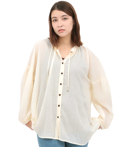 チチカカ |袖ボリュームシアーブラウス