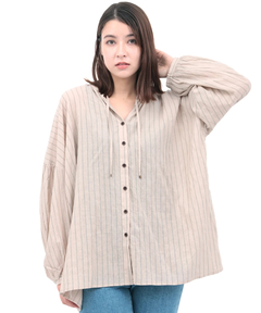 チチカカ |袖ボリュームシアーブラウス