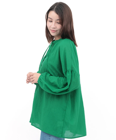 チチカカ |袖ボリュームシアーブラウス