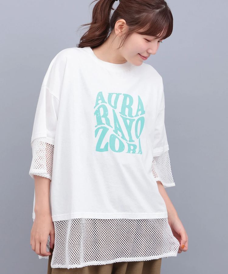 チチカカ |Orale! 裾メッシュレイヤード風プルオーバー