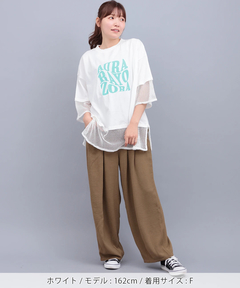 チチカカ |Orale! 裾メッシュレイヤード風プルオーバー