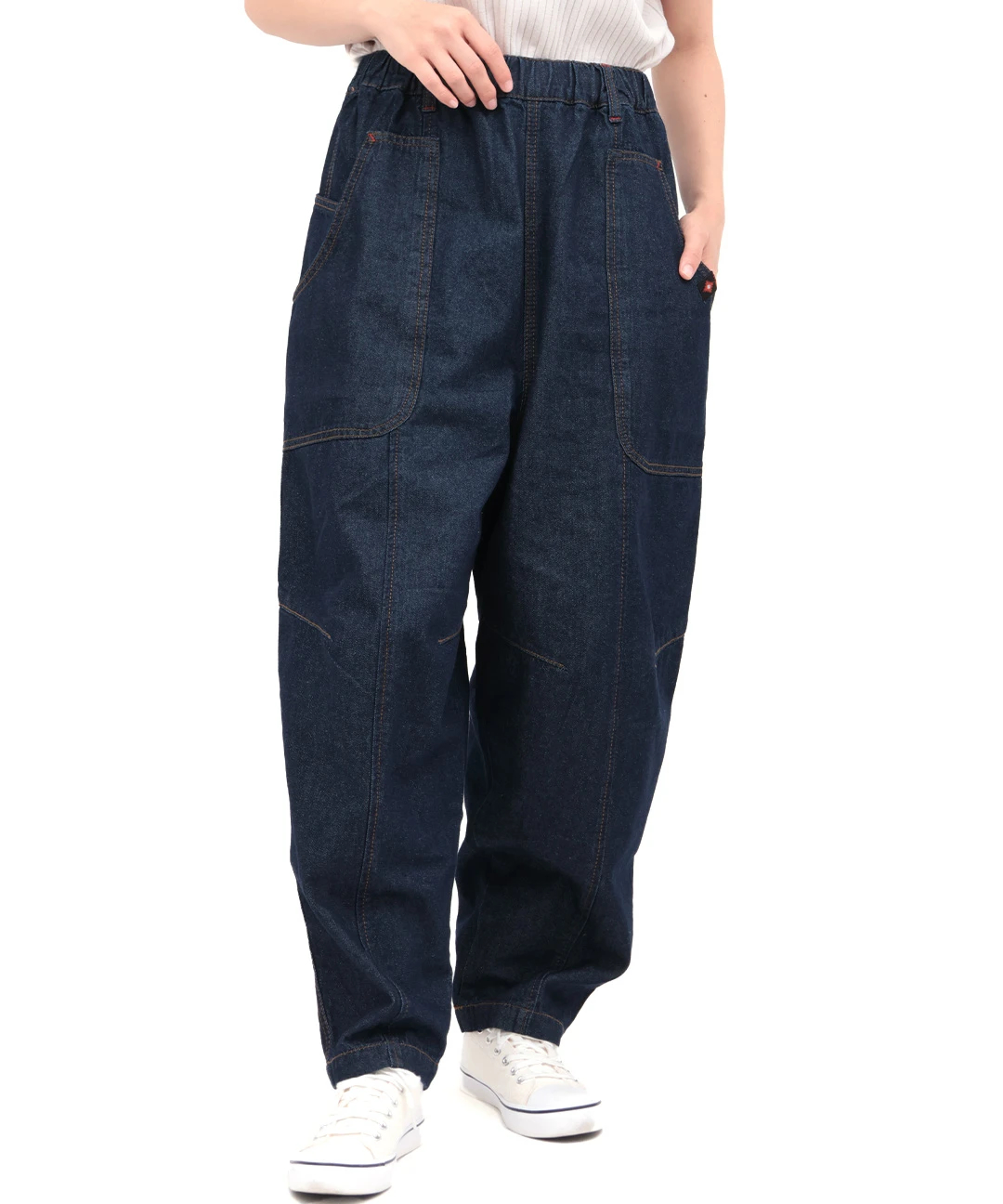 デニム切替テーパードパンツ / パンツ | エスニックファッション＆雑貨