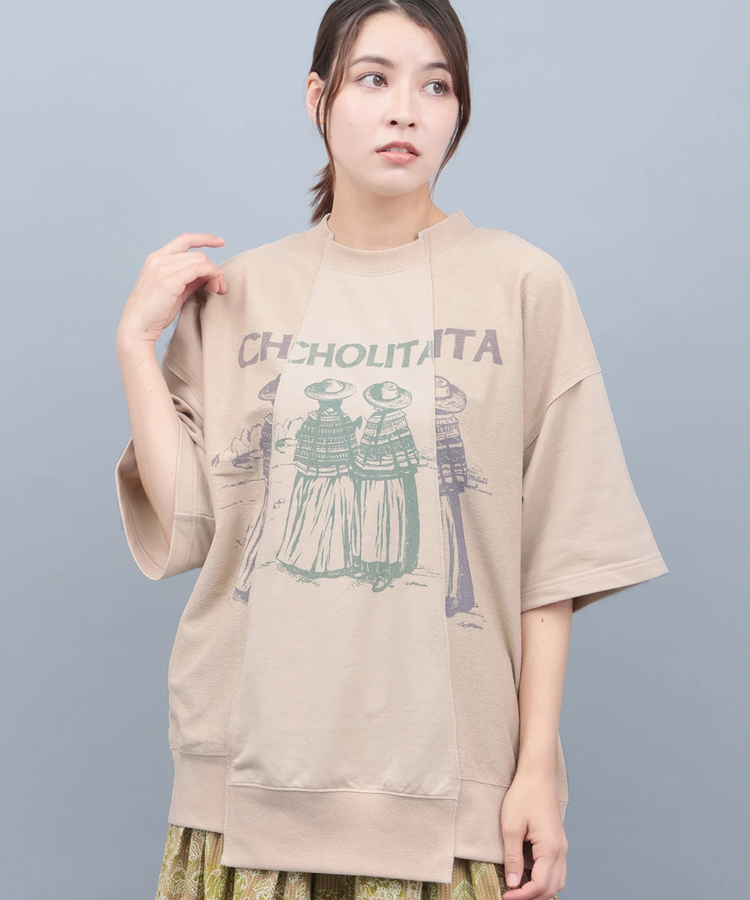 チチカカ |チョリータリメイク風裏毛プルオーバー