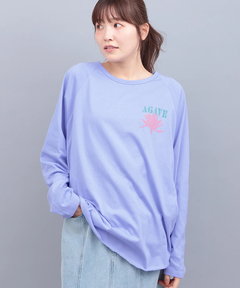 チチカカ |Orale! アガベプリントラウンドヘムロングTシャツ