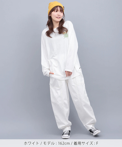 チチカカ |Orale! アガベプリントラウンドヘムロングTシャツ