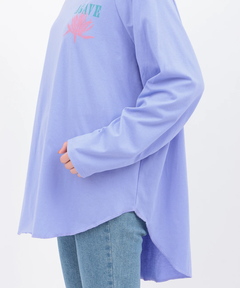 チチカカ |Orale! アガベプリントラウンドヘムロングTシャツ