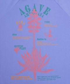 チチカカ |Orale! アガベプリントラウンドヘムロングTシャツ