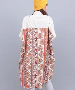 チチカカ |コンチョボタンドッキングシャツワンピース