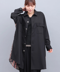 チチカカ |コンチョボタンドッキングシャツワンピース