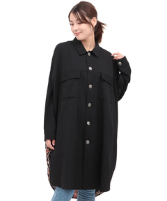 チチカカ |コンチョボタンドッキングシャツワンピース