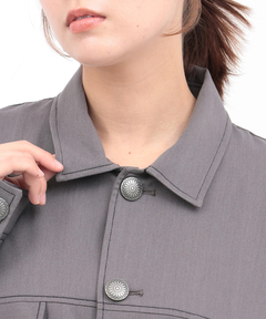 チチカカ |コンチョボタンドッキングシャツワンピース